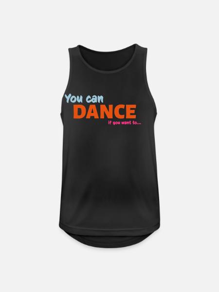You can dance - Men's Breathable Tank Top - black