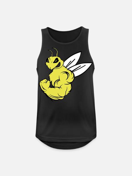 strong_bee_02 - Men's Breathable Tank Top - black