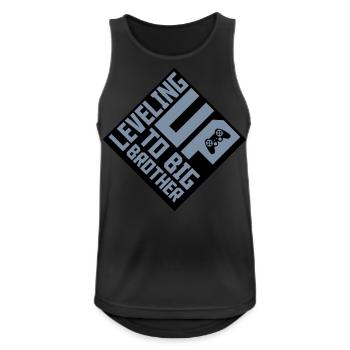 Leveling up big brother - Men's Breathable Tank Top - black - Front - Nick (188cm)