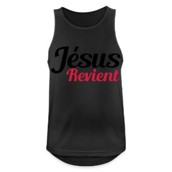 Jesus comes back - Men's Breathable Tank Top - black - Front - Nick (188cm)