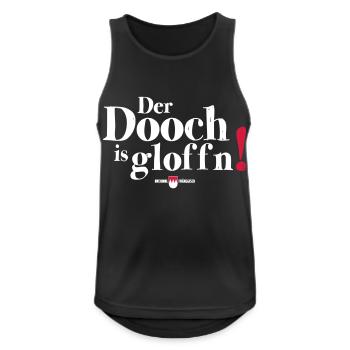 Der Dooch is gloffn! - Männer Tank Top atmungsaktiv - Schwarz - Vorne - Nick (188cm)
