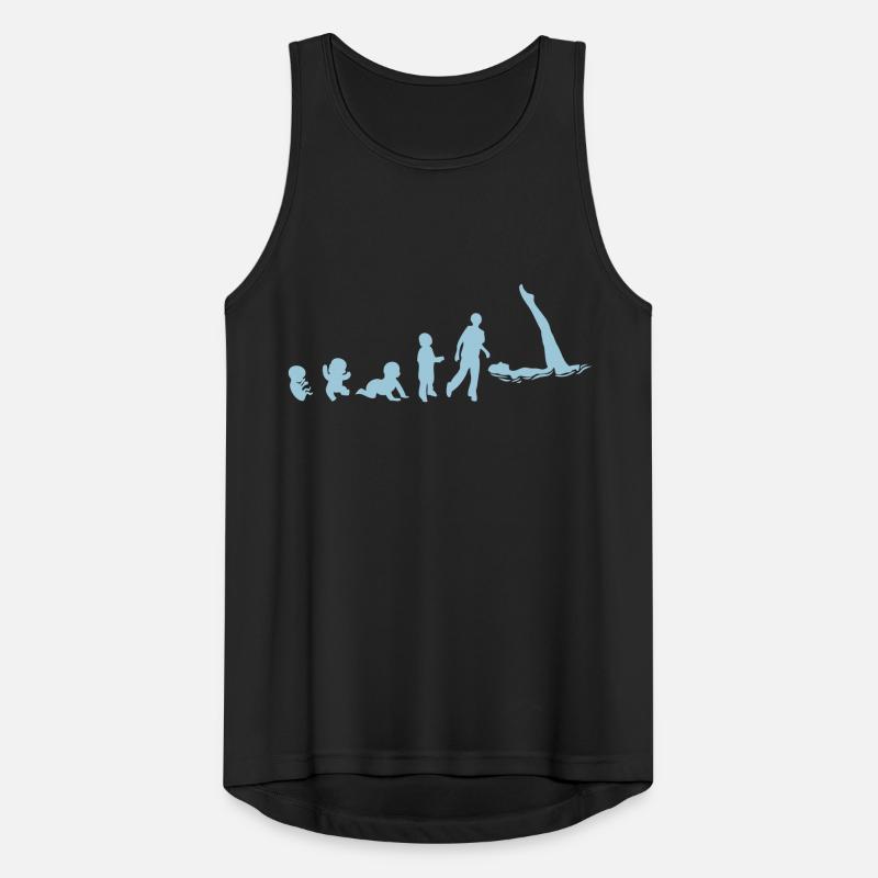 evolution natation synchro foetus human8 Débardeur respirant Homme