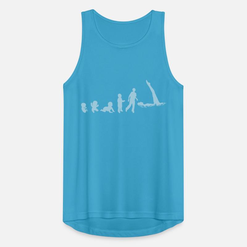 evolution natation synchro foetus human8 Débardeur respirant Homme