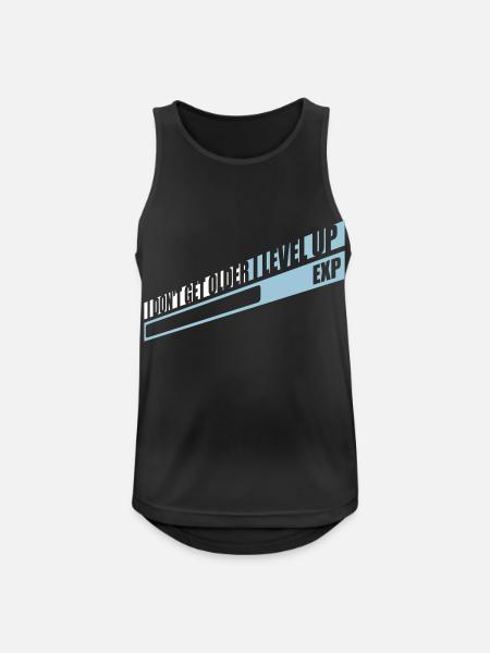 get older level up - Men's Breathable Tank Top - black