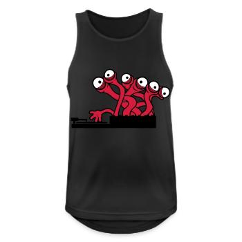 3 DJ Party Eyes Monster Alien Alien Horror - Men's Breathable Tank Top - black - Front - Nick (188cm)