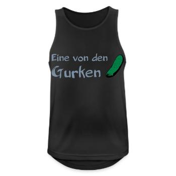 Eine von den Gurken 2 - Männer Tank Top atmungsaktiv - Schwarz - Vorne - Nick (188cm)