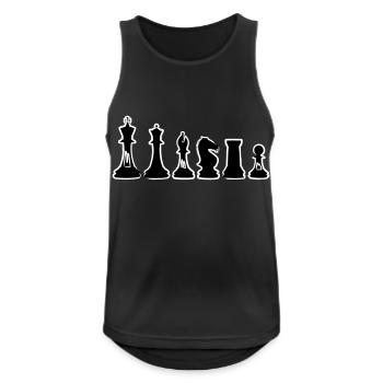 chess - Men's Breathable Tank Top - black - Front - Nick (188cm)