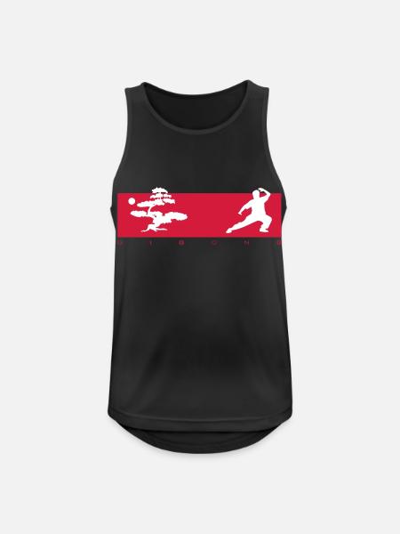 Qigong Bonsai - Men's Breathable Tank Top - black
