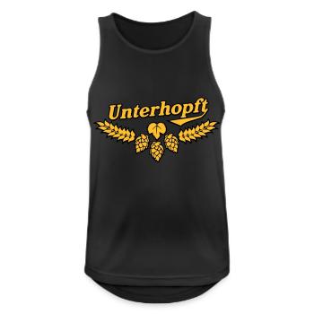 Unterhopft, Outline - Men's Breathable Tank Top - black - Front - Nick (188cm)