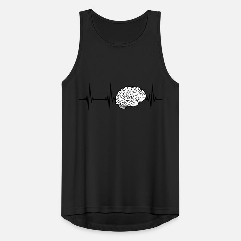 ECG brain design Men's Breathable Tank Top