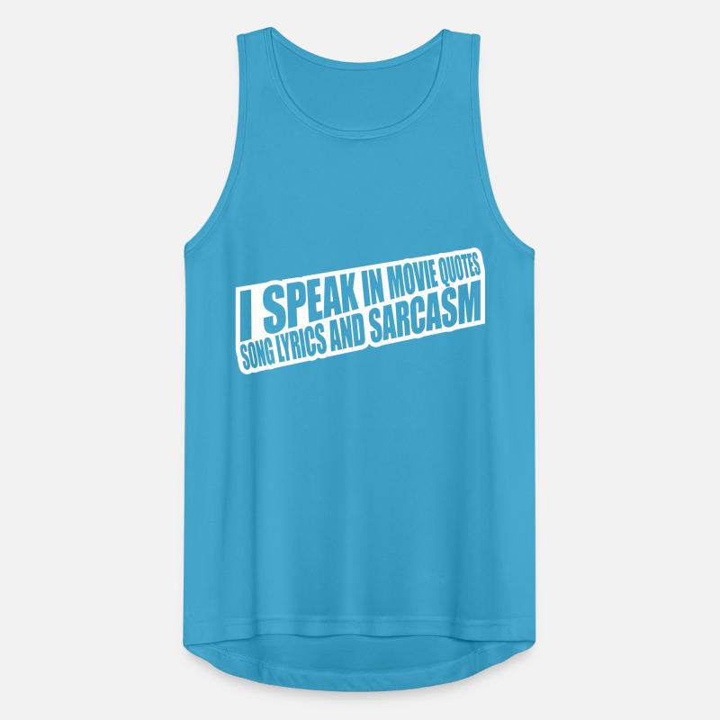 speak lyrics and sarcasm Men's Breathable Tank Top