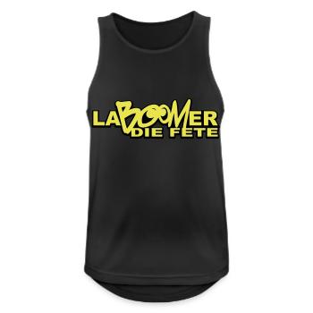 La Boomer - Männer Tank Top atmungsaktiv - Schwarz - Vorne - Nick (188cm)