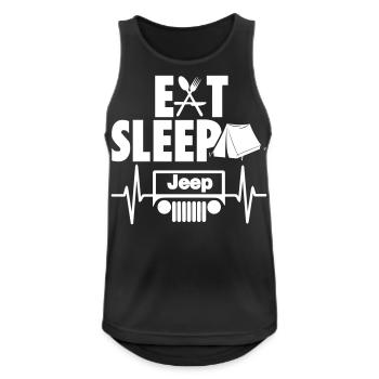 Mangez des jeeps Sleep - Débardeur respirant Homme - noir - Devant - Nick (188cm)