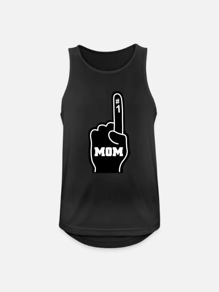 Mutter - Männer Tank Top atmungsaktiv - Schwarz