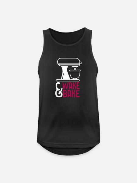 Wake and Bake - Men's Breathable Tank Top - black