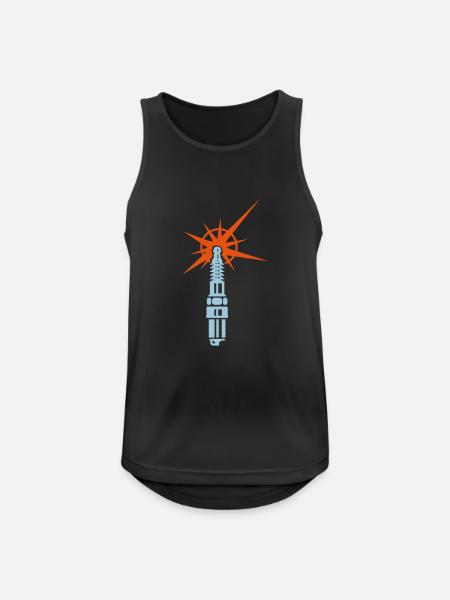 Zündkerze / spark plug (b, 2c) - Men's Breathable Tank Top - black