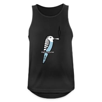 wellensittich joint kiffen - Men's Breathable Tank Top - black - Front - Nick (188cm)