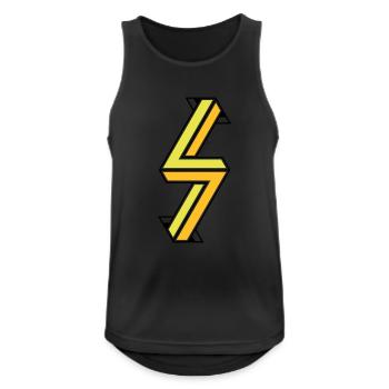 Impossible Figures 86A - Men's Breathable Tank Top - black - Front - Nick (188cm)