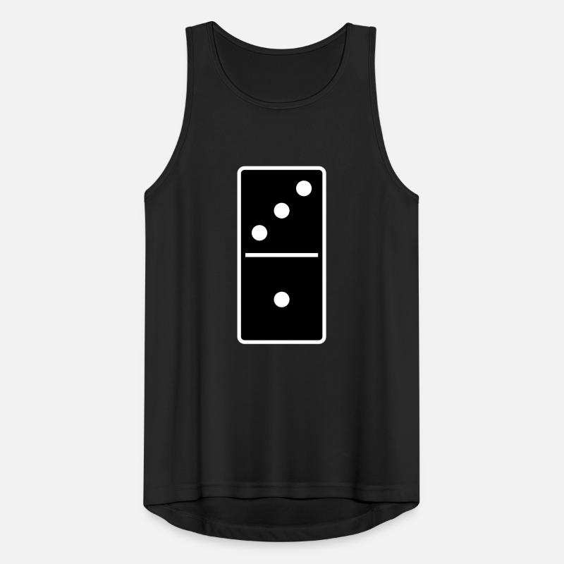 DOMINO STONE 3:1 - VARIABLE COLOR - VECTOR DESIGN! Männer Tank Top atmungsaktiv