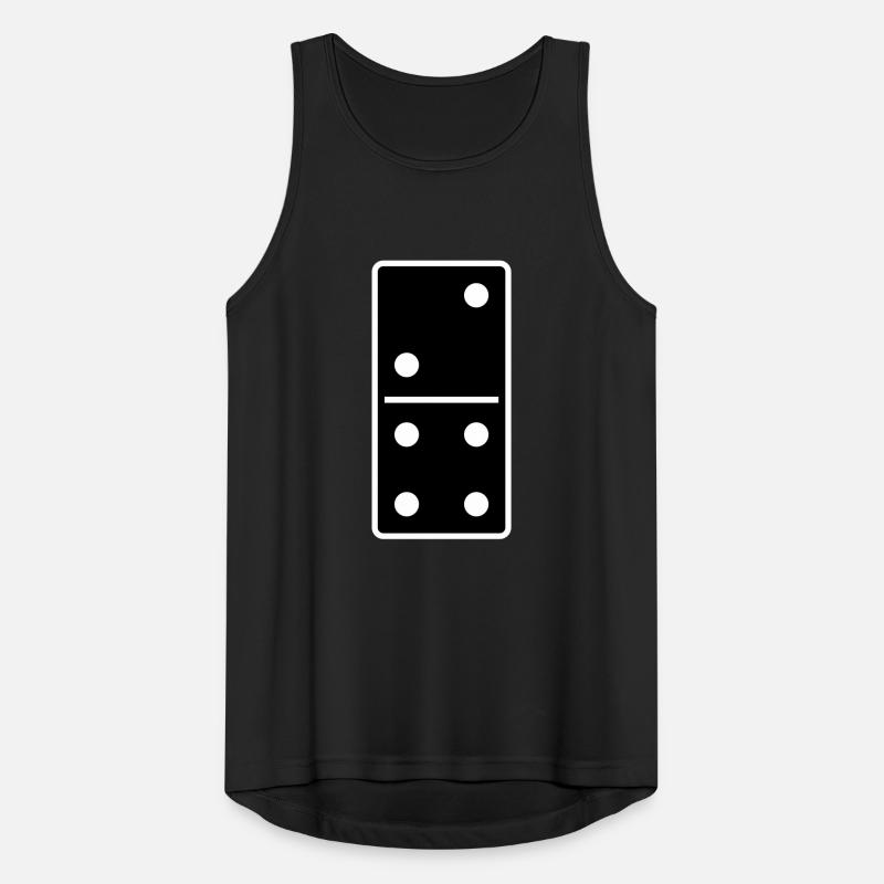 DOMINO STONE 2: 4 - COULEUR VARIABLE - CONCEPTION DE VECTEUR! Débardeur respirant Homme