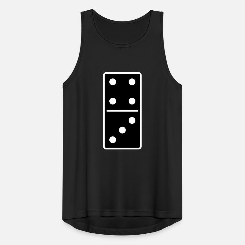 DOMINO STONE 4:3 - VARIABLE COLOR - VECTOR DESIGN! Männer Tank Top atmungsaktiv