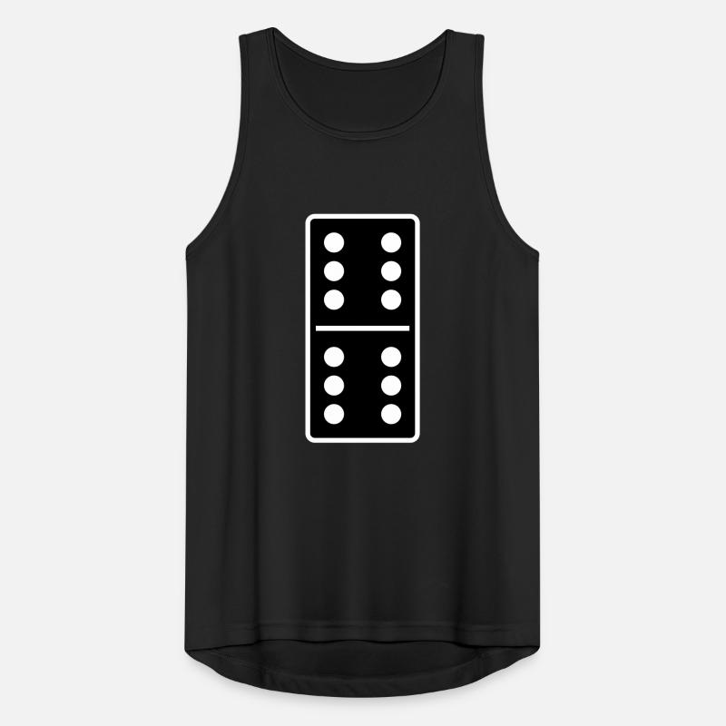 DOMINO STONE 6:6 - VARIABLE COLOR - VECTOR DESIGN! Männer Tank Top atmungsaktiv