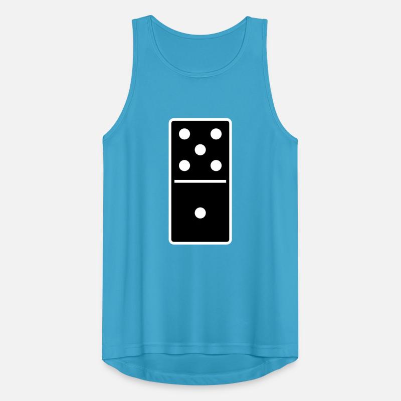 DOMINO STONE 5:1 - VARIABLE COLOR - VECTOR DESIGN! Männer Tank Top atmungsaktiv