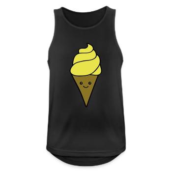 Glace Sourire - Débardeur respirant Homme - noir - Devant - Nick (188cm)