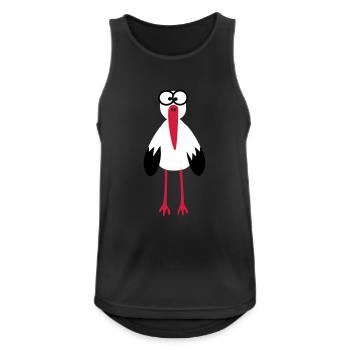 En wie hoeden bracht? - Mannen tanktop ademend actief - zwart - Voor - Nick (188cm)