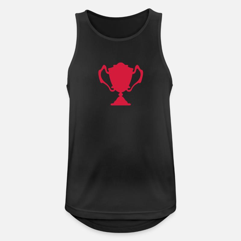 Cup-Trophäe Trophäe Trophäe Sport3 - Männer Tank Top atmungsaktiv - Schwarz