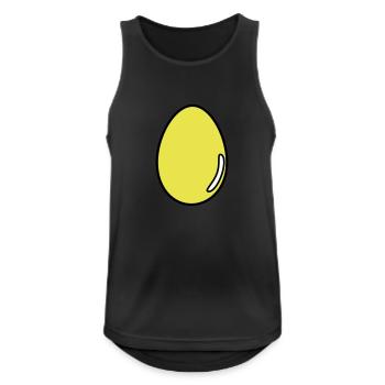 Ei - Männer Tank Top atmungsaktiv - Schwarz - Vorne - Nick (188cm)