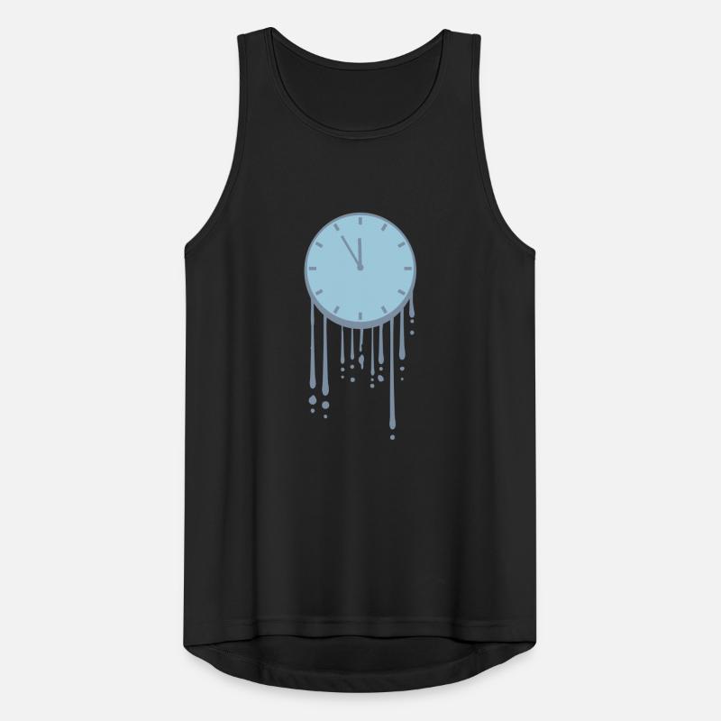Drops melting clock Men's Breathable Tank Top