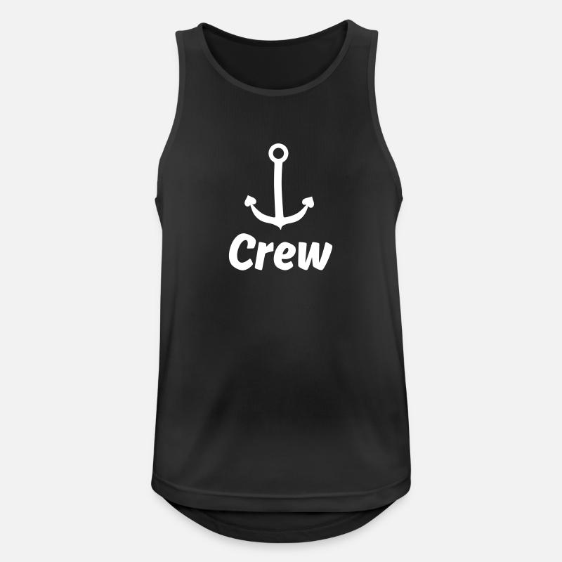 Crew - Skipper Sailing Charter Team - Men's Breathable Tank Top - black