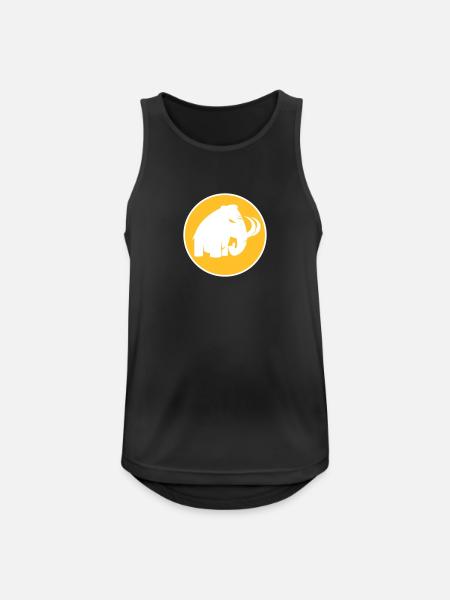 angry mammoth böses Mammut - Männer Tank Top atmungsaktiv - Schwarz