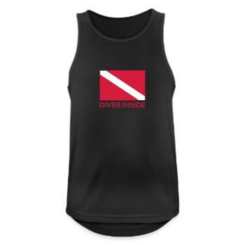 Diver Inside - Débardeur respirant Homme - noir - Devant - Nick (188cm)