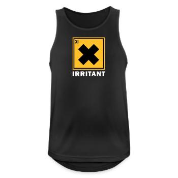 IRRITANT WARNING SIGN - Men's Breathable Tank Top - black - Front - Nick (188cm)