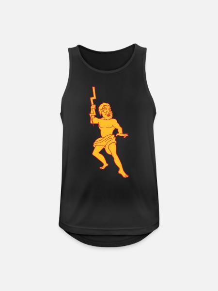 Zeus Jupiter mytologiske gud af græsk Olympus - Herre tanktop åndbar - sort
