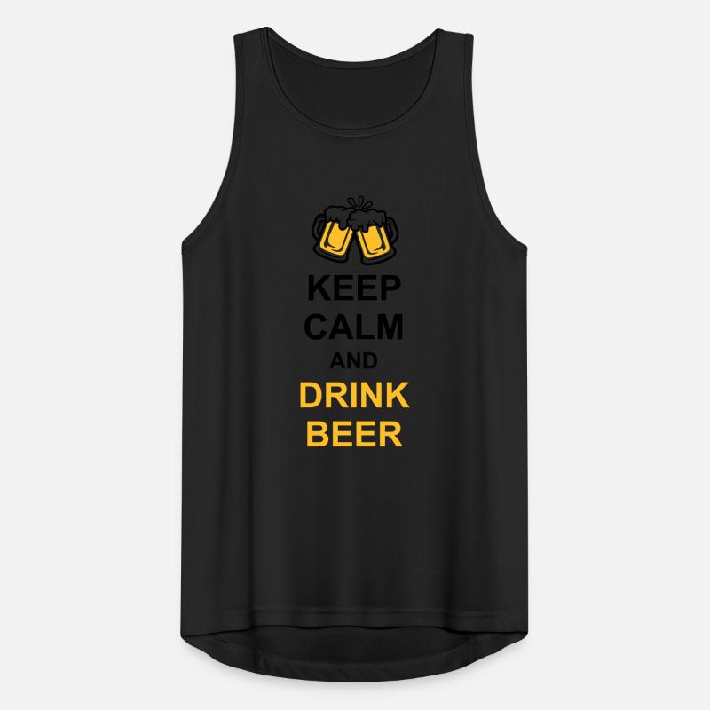 Drink Beer Keep Calm Männer Tank Top atmungsaktiv