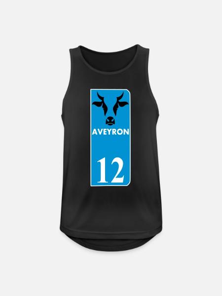 Aveyron - Men's Breathable Tank Top - black