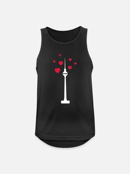 Berlin Tower - Men's Breathable Tank Top - black