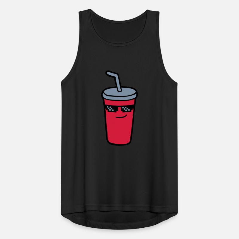 Pixel Sonnenbrille Cola Männer Tank Top atmungsaktiv