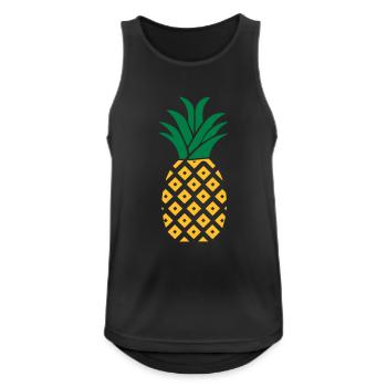 ananas - Débardeur respirant Homme - noir - Devant - Nick (188cm)