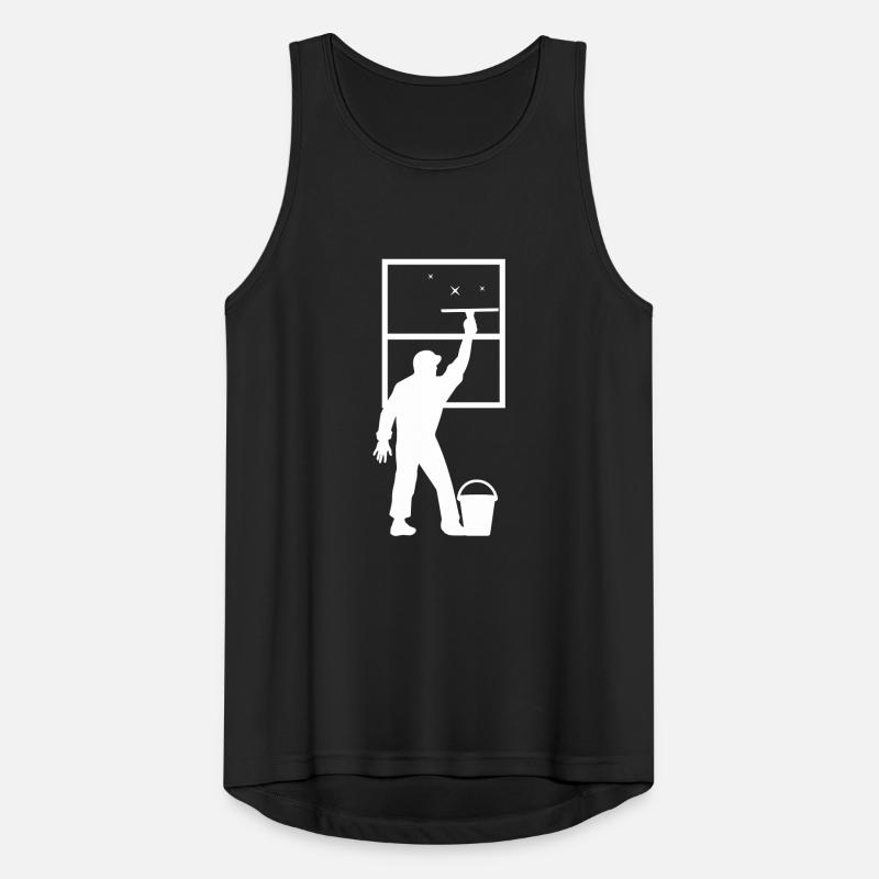 Window cleaner Men's Breathable Tank Top