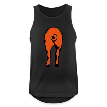 pig pig ass ass 8 - Men's Breathable Tank Top - black - Front - Nick (188cm)