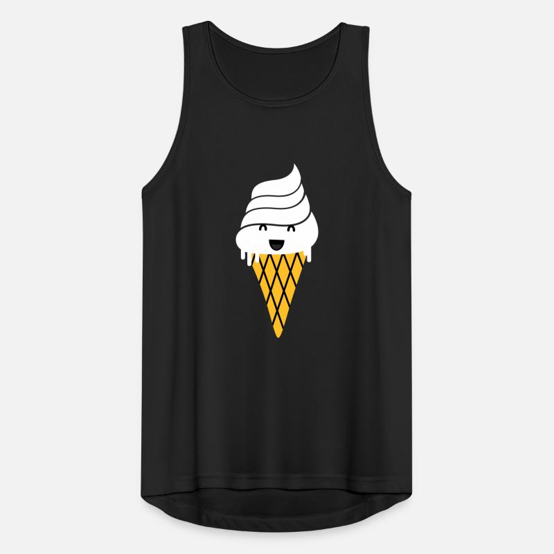 ice cream - Eis Waffel Männer Tank Top atmungsaktiv