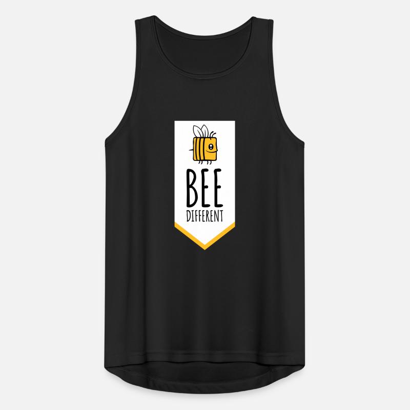 bee different Spruch Zitat Männer Tank Top atmungsaktiv