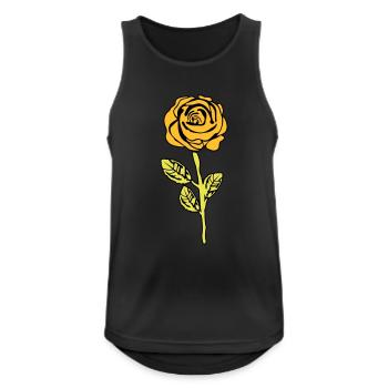 Yellow Rose - Men's Breathable Tank Top - black - Front - Nick (188cm)