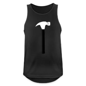 werkzeug hammer - Männer Tank Top atmungsaktiv - Schwarz - Vorne - Nick (188cm)