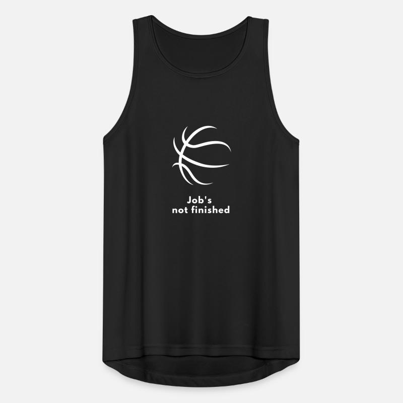Job's not finished Diligence Commitment Dedication Men's Breathable Tank Top