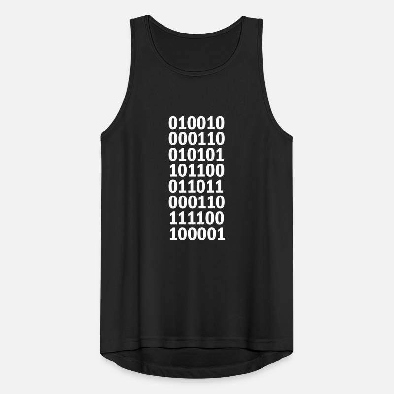 Binär Code Programm Sprache Männer Tank Top atmungsaktiv